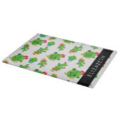 Niedliche Kakteen, Kaktusmuster, Sukkulent, Ihr Na Schneidebrett (Ecke)