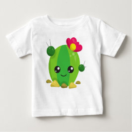 Niedliche Kakteen, Kawaii-Kakteen, grüne Kakteen,  Baby T-shirt