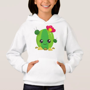 Niedliche Kakteen, Kawaii-Kakteen, grüne Kakteen,  Hoodie