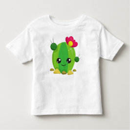 Niedliche Kakteen, Kawaii-Kakteen, grüne Kakteen,  Kleinkind T-shirt