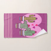 niedliche Kaktus Badhandtuch Set (Handtuch)