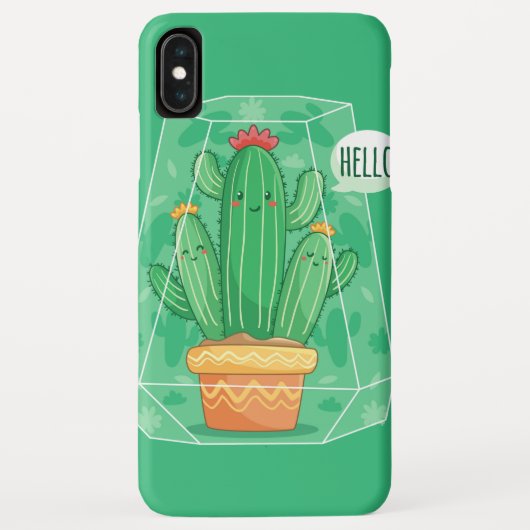 niedliche Kaktus Case-Mate iPhone Hülle (Rückseite)