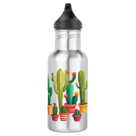 Niedliche Kaktus Edelstahlflasche