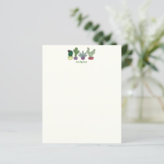 Niedliche Kaktus gepunktete Pflanze Liebe Mein Kak (Stehend Vorderseite)