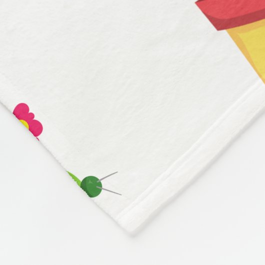 Niedliche Kaktus, grüne Kakteen, Kaktusmuster Fleecedecke (Ecke)