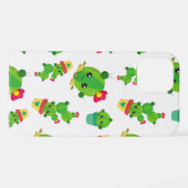 Niedliche Kaktus, grüne Kakteen, Kaktusmuster iPhone Hülle (Rückseite (Horizontal))