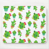 Niedliche Kaktus, grüne Kakteen, Kaktusmuster Mousepad (Vorne)