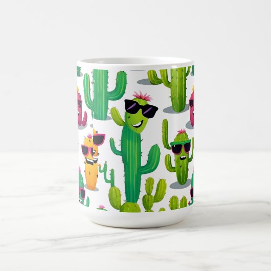 Niedliche Kaktus Kaffeetasse (Mittel)