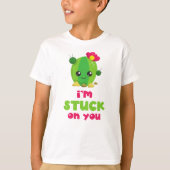 Niedliche Kaktus, Kawaii Kaktus, ich bin auf dir f T-Shirt (Vorderseite)