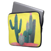 niedliche Kaktus Laptopschutzhülle (Vorderseite Links)