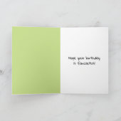 Niedliche Kaktus mit Birthday Balloons Karte (Innenseite)