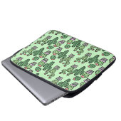 Niedliche Kaktus-Muster-Laptop-Hülse Laptopschutzhülle (Vorne Knopf)