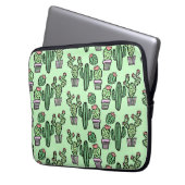 Niedliche Kaktus-Muster-Laptop-Hülse Laptopschutzhülle (Vorderseite Links)