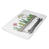 Niedliche Kaktus-Pflanze Badematte (Schrägansicht)