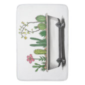 Niedliche Kaktus-Pflanze Badematte (Vorderseite Vertikal)