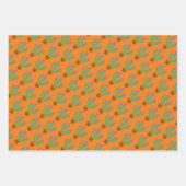 Niedliche Kaktus Pflanze, kundenspezifische Packpa Geschenkpapier Set (Vorderseite 3)