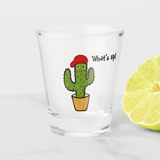 Niedliche Kaktus Schnapsglas (Vorderseite)