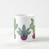 Niedliche Kaktus Sukkulente gepottete Pflanze Kakt Kaffeetasse (Mittel)