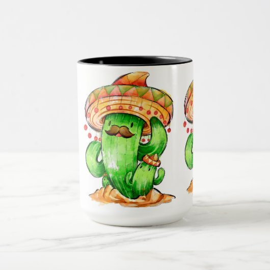 niedliche Kaktus Tasse (Zentrum)