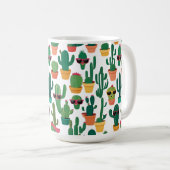 Niedliche Kaktus-Tasse Kaffeetasse (VorderseiteRechts)