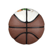 Niedliche Kaktus-Trio-Cartoon-Darstellung Mini Basketball (Rechts)