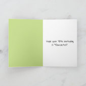 Niedliche Kaktus zum 70. Geburtstag Karte (Innenseite)