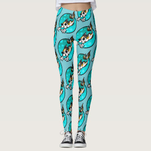 NIEDLICHE KALICO KITTY KATZKATZKATZKATZKATZKATZKAT LEGGINGS
