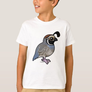 Niedliche Kalifornien-Wachteln T-Shirt