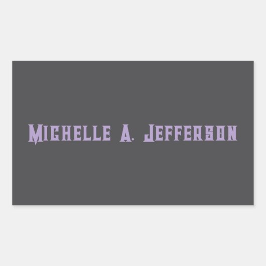 Niedliche Kalligrafie Kreative Trendy Individuelle Rechteckiger Aufkleber (Vorderseite)