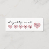 Niedliche Kalligraphie Treuekarte (Vorderseite)