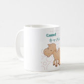 Niedliche Kamel-Kawaii-Sammlung Kaffeetasse (Vorderseite Links)