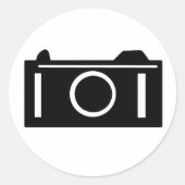 Niedliche Kameraplaner-Aufkleber Runder Aufkleber (Vorderseite)