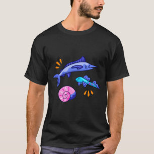 Niedliche Kämpfe gegen Aufkleber für Fische, holog T-Shirt