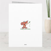 Niedliche Kampfkunst Raccoon Custom Geburtstag Karte (Rückseite)