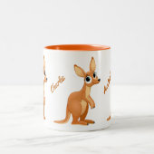 Niedliche Kangaroo-benutzerdefinierte Tasse (Mittel)