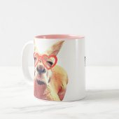 Niedliche Kangaroo Liebe Zweifarbige Tasse (Vorderseite Links)