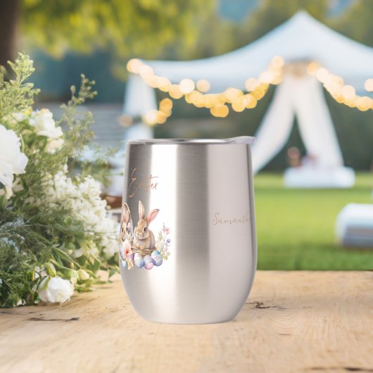 Niedliche Kaninchen Bunnies Eier Happy Oaster (Hochzeit)