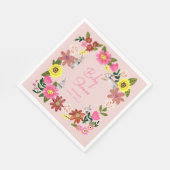 Niedliche Kaninchen Bunny Girl Baby Dusche Serviette (Ecke)