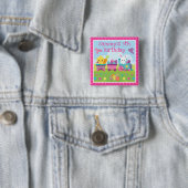 Niedliche Kaninchen-, Küken- und Schokoladeneier Z Button (Beispiel)