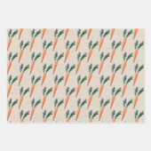 Niedliche Kaninchen Riesenkarottengeschlecht Neutr Geschenkpapier Set (Vorderseite 2)