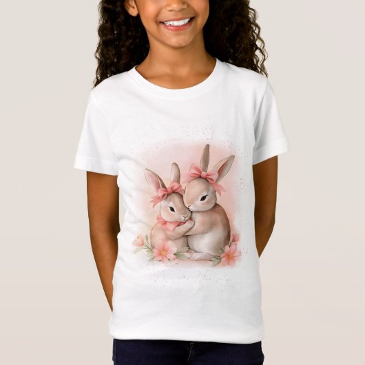 Niedliche Kaninchen T-Shirt (Vorderseite)