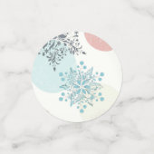 Niedliche Kaninchen und Blume Frühjahrsdusche Konfetti (Klein Vorderseite)