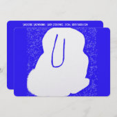 Niedliche Kaninchen-Wintersohle Feiertagskarte (Vorne/Hinten)