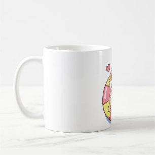 Niedliche Kaninchenabkühlung im Schwimmbad Sommera Kaffeetasse