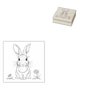 Niedliche Kaninchenart Gummistempel (Stempel)