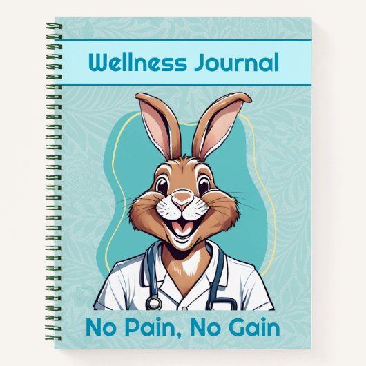Niedliche Kaninchengeschenke für Physiotherapeuten Notizblock (Vorderseite)