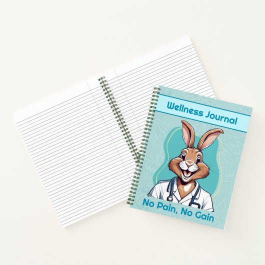 Niedliche Kaninchengeschenke für Physiotherapeuten Notizblock (Innenseite)