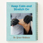 Niedliche Kaninchengeschenke für Physiotherapeuten Notizblock (Rückseite)