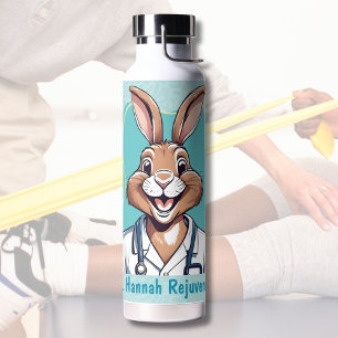 Niedliche Kaninchengeschenke für Physiotherapeuten Trinkflasche
