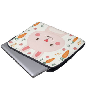 Niedliche Kaninchenkarotte Laptop-Hüllen Laptopschutzhülle
